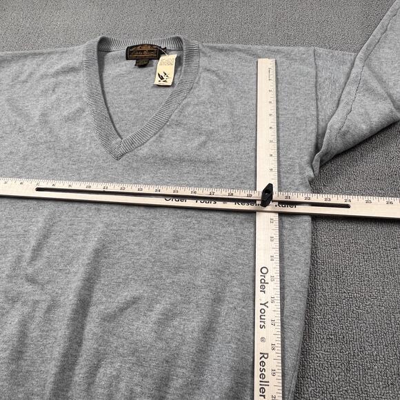 Vintage Eddie Bauer Sweater Adult Medium Gray Long Sleeve Casual Outdoor Men's - Picture 12 of 16